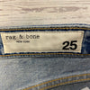 Rag &amp; Bone Alex Blue Denim High Rise Straight Jeans Women Size 25 NEW Vintage Wa