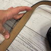 Michael Kors Black Grey Signature Logo Leather Fanny Pack Belt Waist Bag 556137*