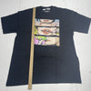 Hard Turn Black BC Rolling Smoking Neon Graphic Tee Shirt Mens 4XL New