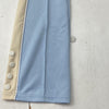 Tulones Cream Sky Blue Classic Track Pants Ankle Snap Accents Adult Size XS NEW