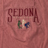 Vintage Sedona Faded Red Southwest Embroidered Short Sleeve T-Shirt Adult Size L