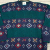 Vintage Woolrich Multicolor Knit Dad Sweater Men Size XL