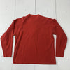 Marlboro Mens Vintage Red Long Sleeve 1/4 Button up size Medium