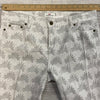 Vineyard Vines Gray Pineapple Print Skinny Pants Woman’s Size 14