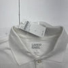 Lands End White Short Sleeve Polo Youth Boys Size Large New