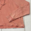 Mono B Boutique Faded Red Long Sleeve Hoodie Shirt Women Size Medium