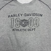 Harley Davidson Grey Athletic Dept California Sweatshirt Vest Men’s Size 2X