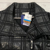 Spanner Boutique Black Quilted 3/4 Length Trench Jacket Women Size 12 NEW