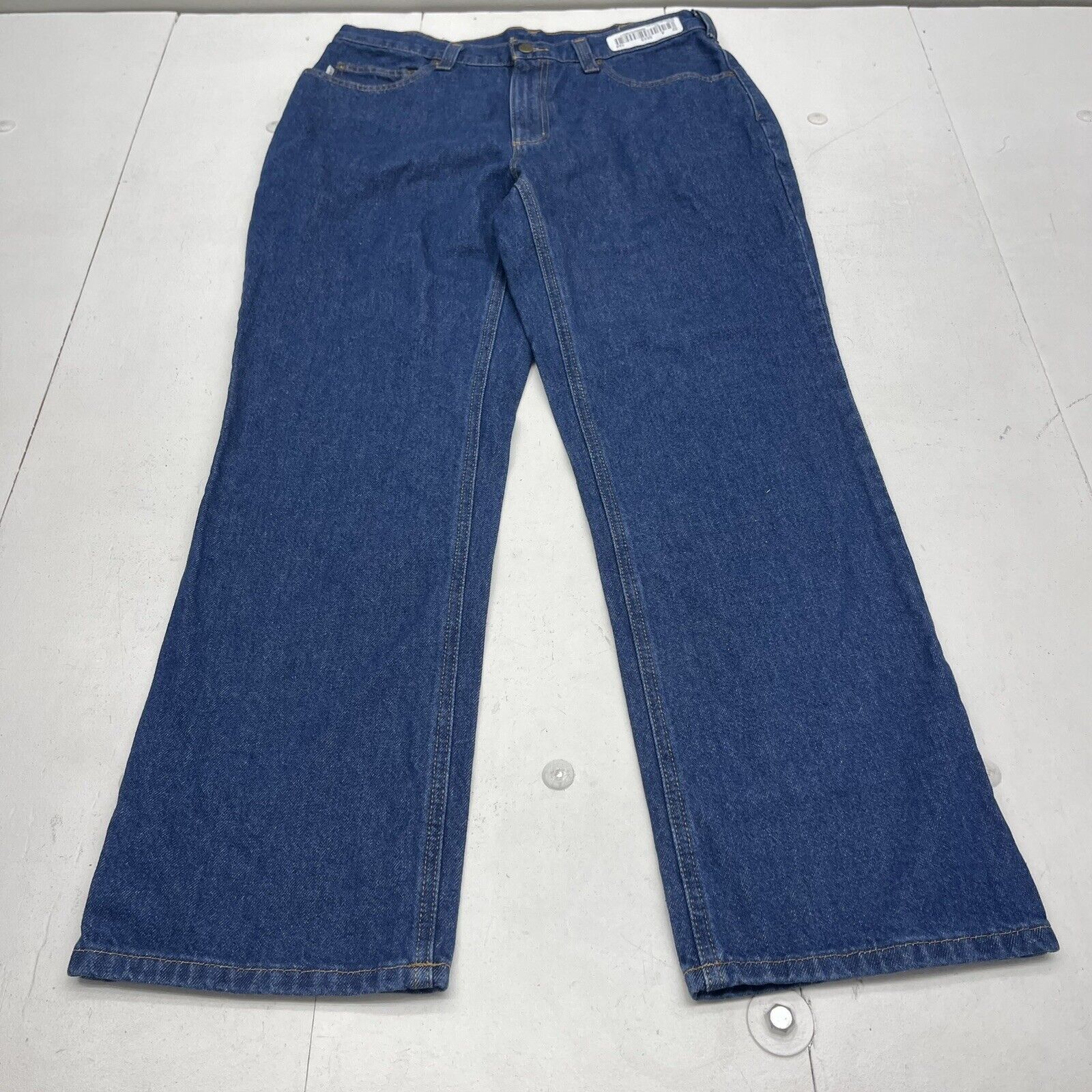 Carhartt 381-83 Relaxed Fit Blue Denim Works Jeans Mens Size 33/30 New