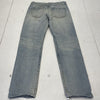 John Elliott Blue Denim Button Fly Straight Leg Jeans Mens Size 32