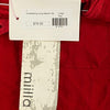 Miilla Boutique Red Silk Long Sleeve Sheer Layer Shirt Women Size L NEW