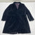 F.L.A.G. “FITS LIKE A GLOVE” Black Velour OverCoat Wo￼mens Size Large