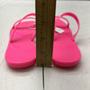 Old Navy Neon Pink Shiny-Jelly Sandals Women’s Size 9 NEW