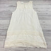 Sanctuary Milk White Pheobe Sleeveless Dress Lace Trim Layered Women Size XL NEW