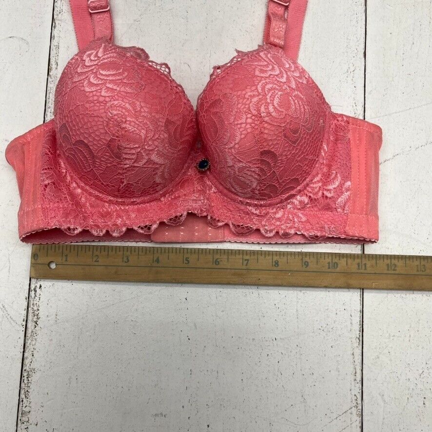 Sister Hood Pink Lace Push-Up Bra Women's Size 36/80 NEW - beyond exchange