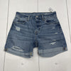 Old Navy High Rise Slouchy Straight Denim Shorts Women’s Size 2