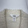 Athleta Girl Magnolia White Plush Knit Cardigan Youth Size Large