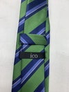 ico mens Green Blue Striped Neck Tie