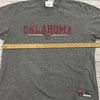 Vintage Nike Oklahoma Sooners OU Gray Short Sleeve T-Shirt Men Size XL Distresse