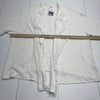 Caslon White Drape Knit Fringe Cardigan Sweater Women’s Size XL