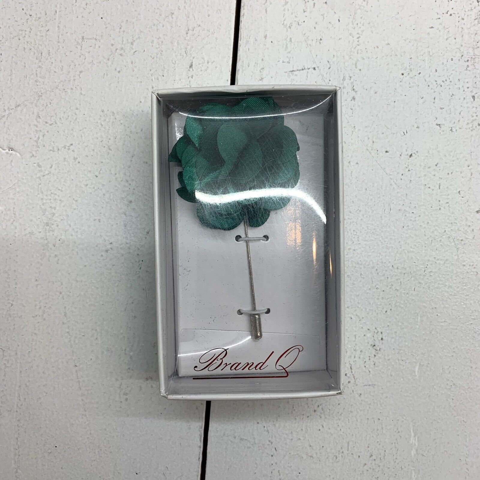 Brand Q Emerald Green Label Pin