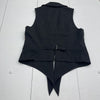 Insight Black Open Front Drape Vest Women’s Size 14