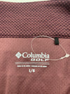 Columbia Golf Mens Red Long Sleeve 1/4 Zip Pull over Size Large