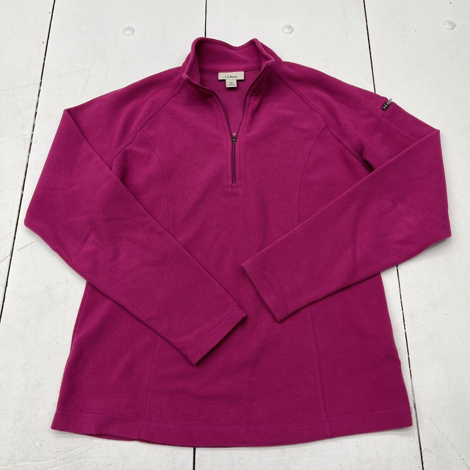 L.L. Bean Pink Quarter Zip Lightweight Fleece Pullover Women’s Size X-Small Reg