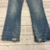 Madewell Cali Demi-Boot Jeans Bess Wash Button Front Women’s Size Petite 24