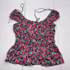 Old Navy Fitted Tie Front Smocked Floral Top Women’s Small New