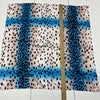 Dior White &amp; Blue Leopard Printed Square 70 Scarf Women&#39;s One Size NEW