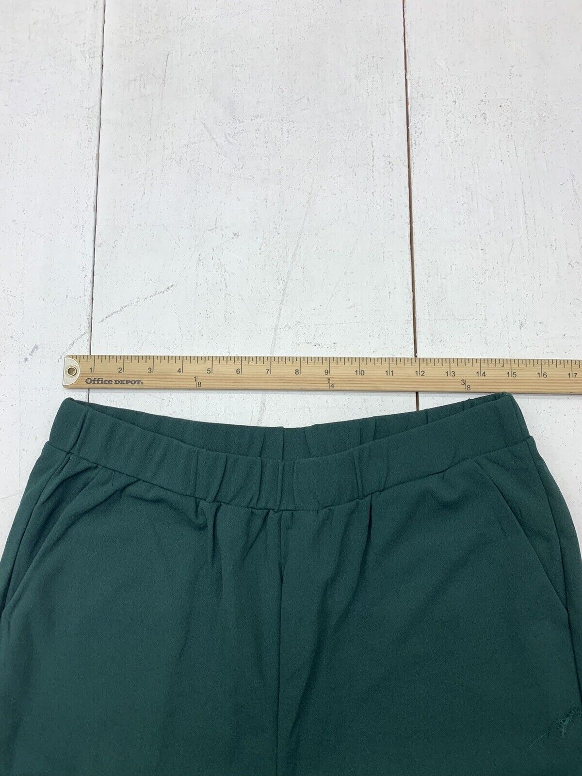 Shein Womens Green Elastic Waist Pants Size 1XL - beyond exchange