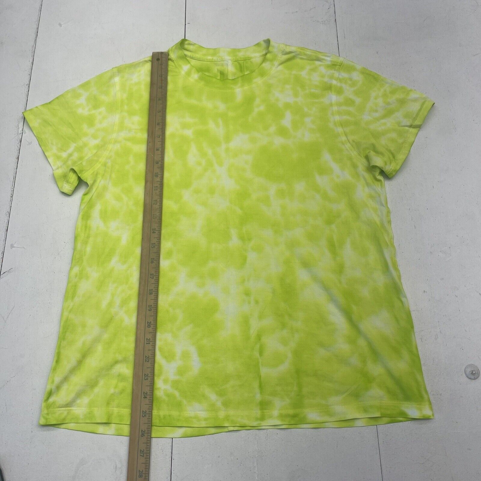 Lululemon All Yours Cotton T Shirt Marmoleado Tie Dye Eccentric Lime W -  beyond exchange