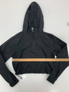 Independent Womens Black Cropped Fullzip Jacket Size Small
