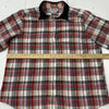 Vintage Cabin Creek Red Plaid Flannel Long Sleeve Shirt Women Size 16 Back Print