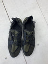 Mens Green Black Mesh Athletic Slip On Shoes Size 11