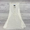 TINY Anthropologie White Lace Blouse Tank Top Tie Back Woman’s Size L NEW
