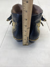 Chloé Susanna Black Gold Studded Leather Ankle Boots Women’s Size 9.5 EU 39.5