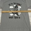 Spencer’s Gray Graphic Short Sleeve T-Shirt It’s Brutal Adult Size S NEW