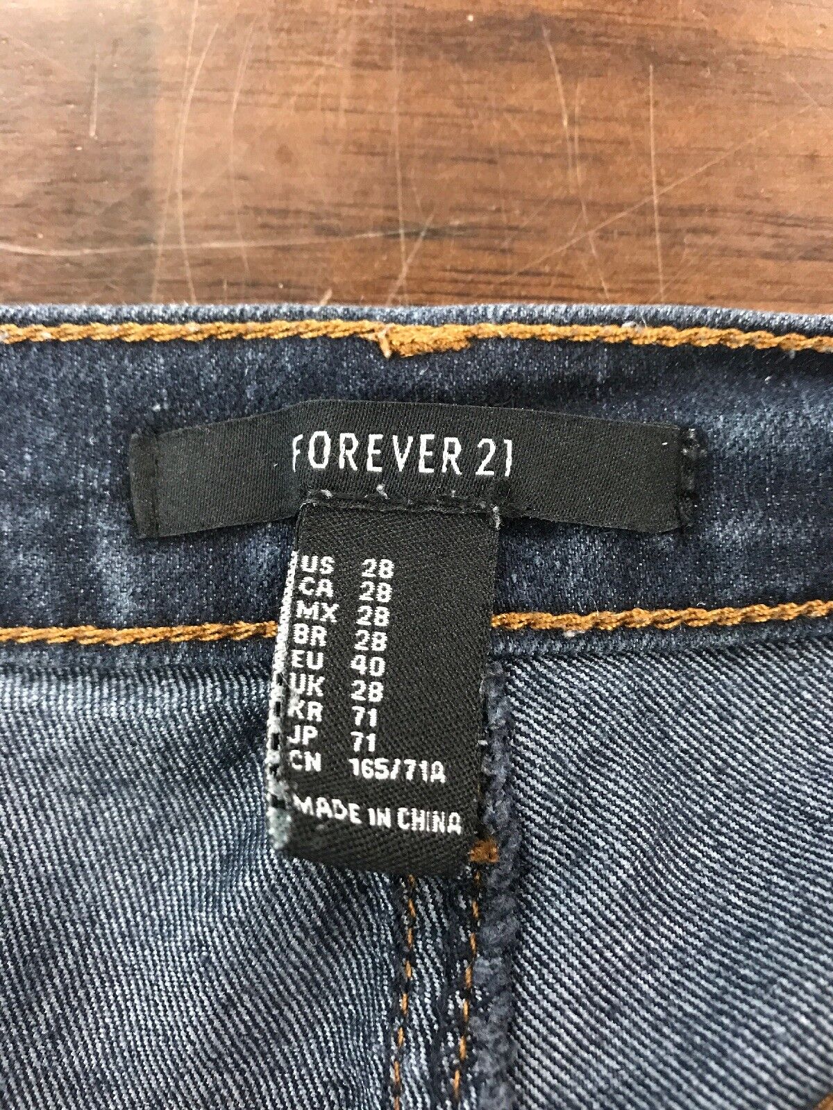 Eksempel pålægge Tegn et billede Forever 21 Dark Wash Skinny Jeans Women's Size 28* - beyond exchange
