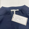 Hinson Wu Gabriel Navy Blue Long Sleeve V Neck Blouse Women’s Small New $248