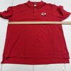 NFL Red KC Chiefs Short Sleeve Polo Mens Size XL