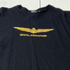 Vintage PS Black Honda Gold Wing Motorcycle Short Sleeve T-Shirt Men Size 2XL