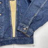 Vintage Levis Denim Trucker Jacket Suede Leather Patchwork Made In USA Mens 44