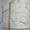 Columbia Sportswear White Fleece Full Zip Jacket Long Sleeve Women Size L