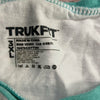 Trukfit White Teal Logo 3/4 Sleeve Cotton T-Shirt Youth Boy Size 3XL *