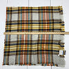 Altard State Womens Yellow Multicolor Plaid Scarf One Size