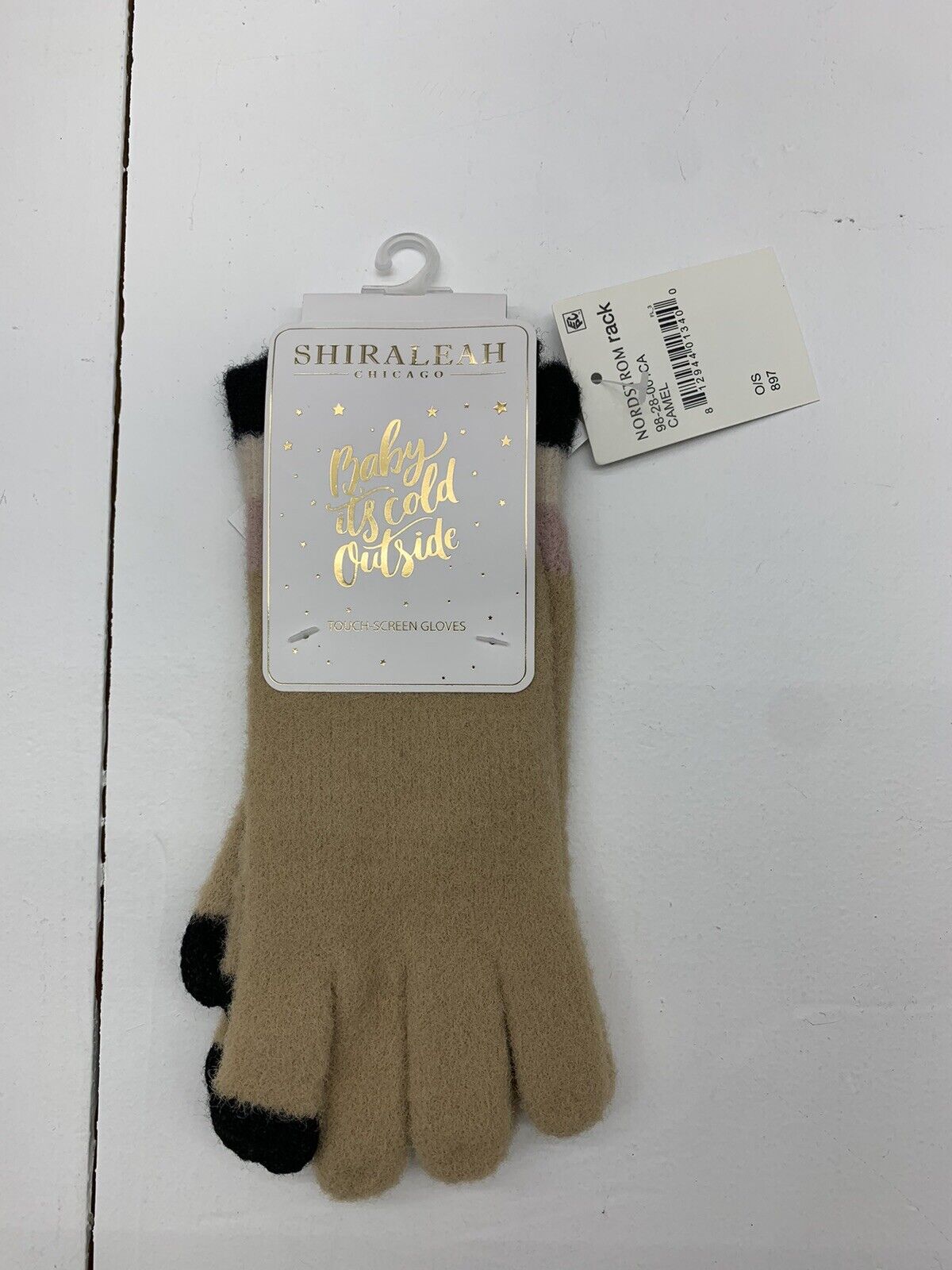 Shiraleah Womens Tan Touch Screen Gloves one size