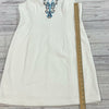 Cappagallo White Sleeveless Knit Summer Dress Women Size 14 NEW