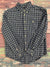 Ralph Lauren Blue Plaid Long Sleeve Button Up Youth Boys Size Large 14-16*